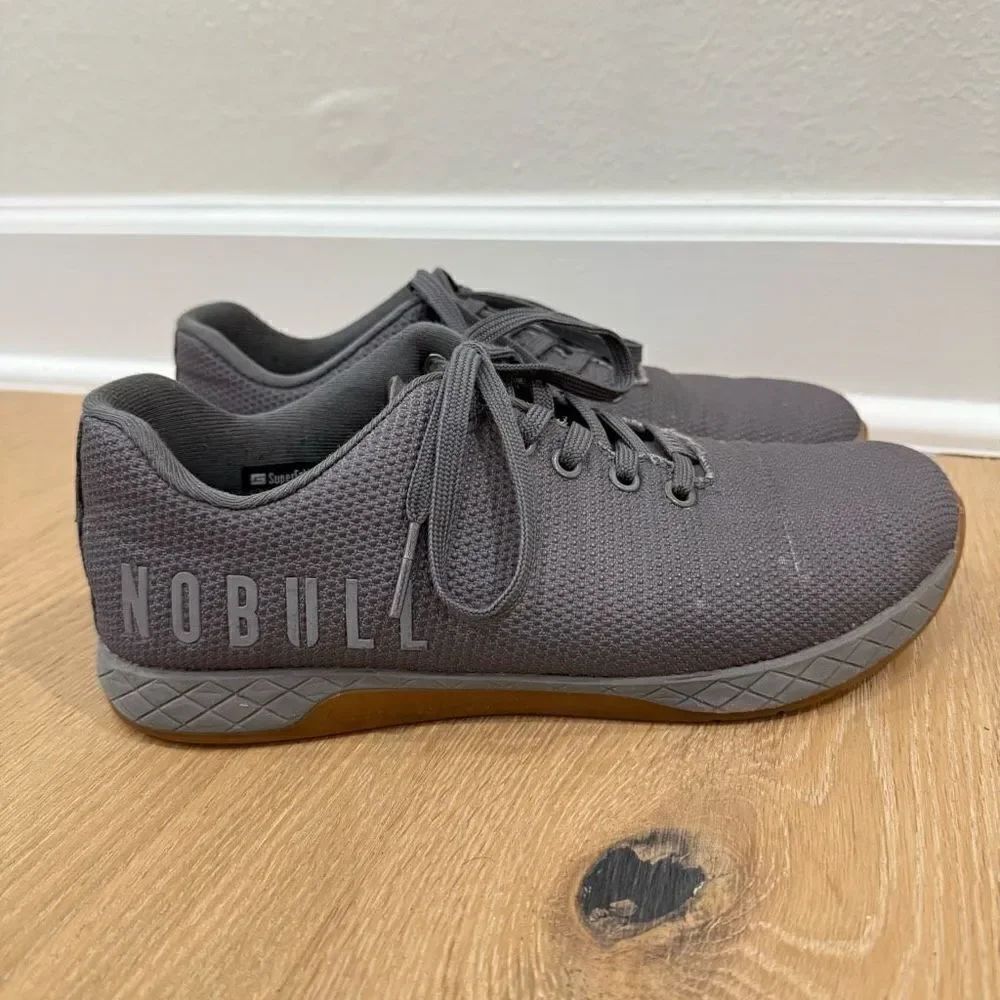 No Bull Men's 8.5 Women's 10 Dark Grey Gum Athletic Trainers Sneakers Lace